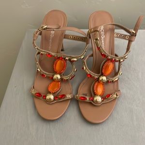 BCBGeneration 6.5 Brown with Orange & Gold Crystals